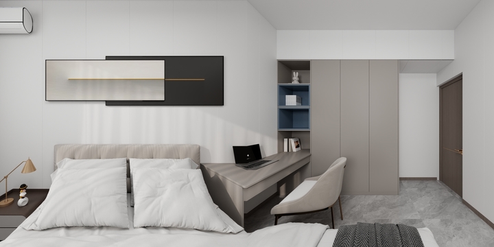 莱州卓创装饰-碳晶板物业楼效果图-装修设计方案