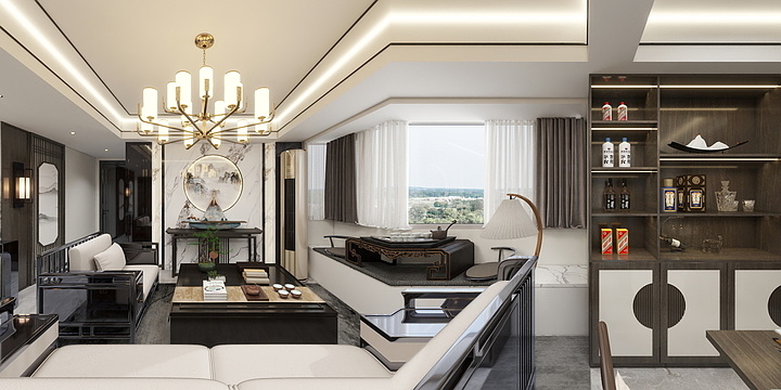 羊羊1-43.2-歌予-张鑫19911109-2072406543070793756新中式（200）-装修设计方案