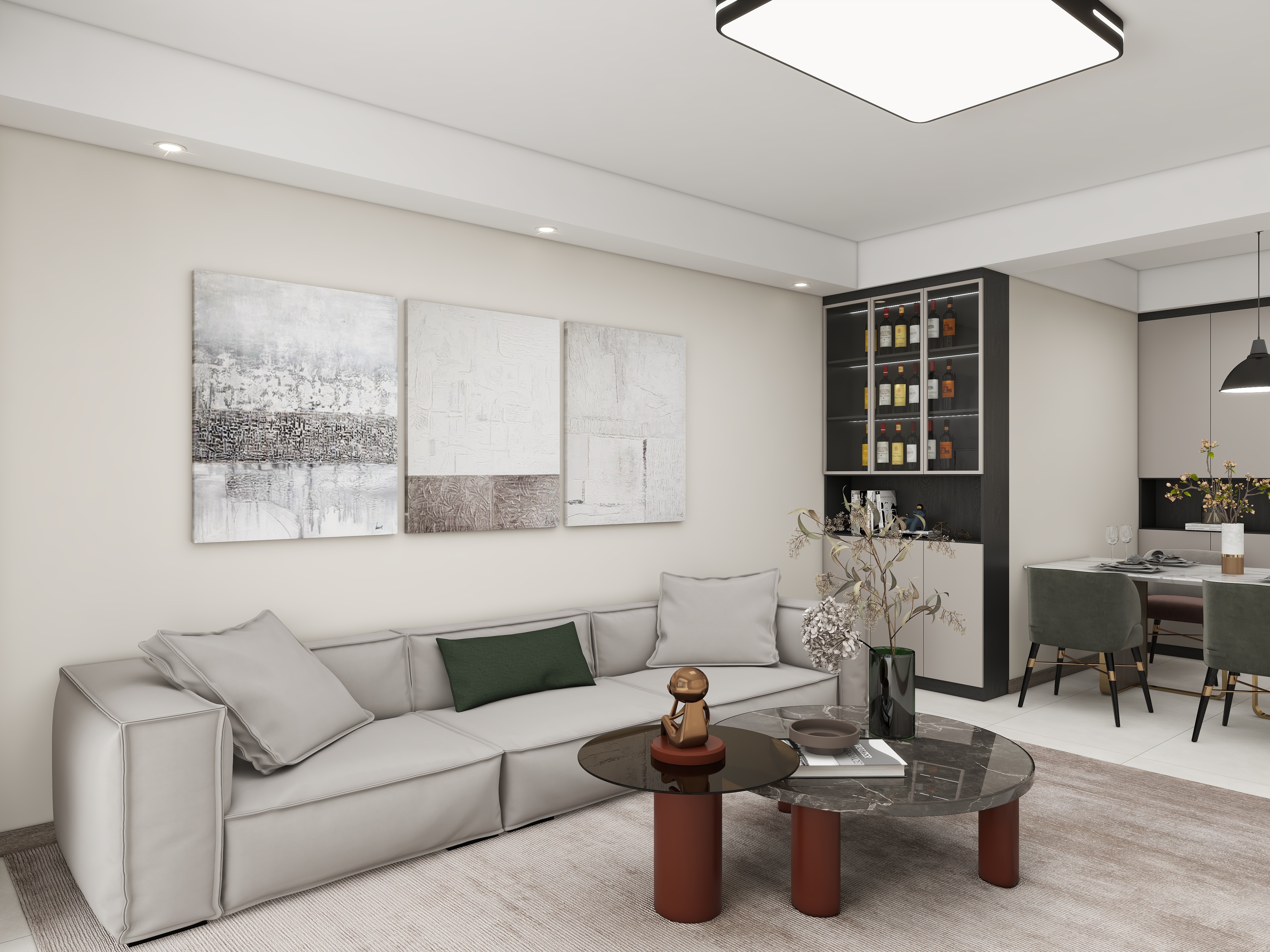 壹诺设计工作室-现代简约装修效果图