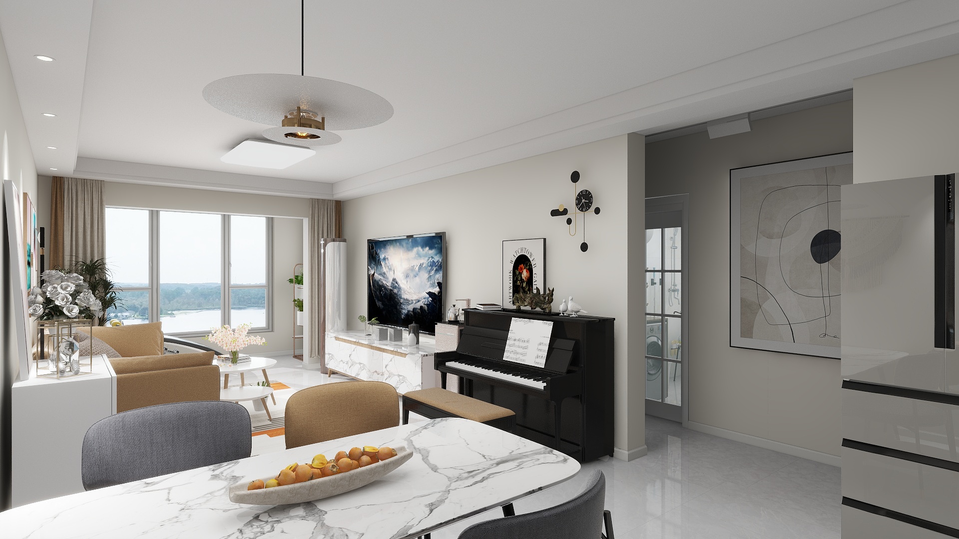 忠雄安腾-桃源新都孔雀城原木88㎡2室-装修设计方案