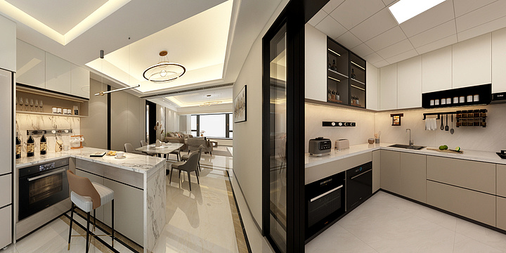 室内设计范工-锦绣香江效果图-装修设计方案