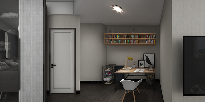 马德刚-地铁绿城杨柳郡153㎡1室-装修设计方案