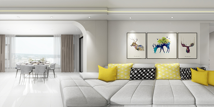 钟鹏-桃园天下2栋1804嬢全景效果-装修设计方案