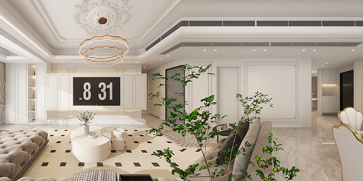 酷现-R中昂·新天地三期14-2-4-2法式-装修设计方案