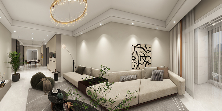 潇湘之之-鹏宇国际城4-104简约-装修设计方案