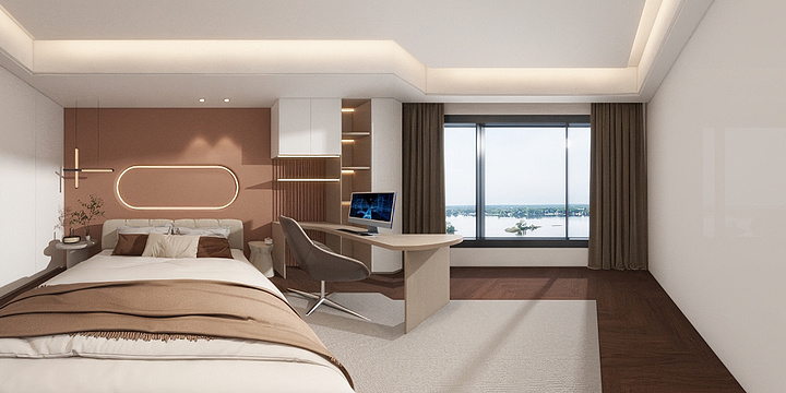 河南恒钰设计整装-简约卧室-副本-装修设计方案