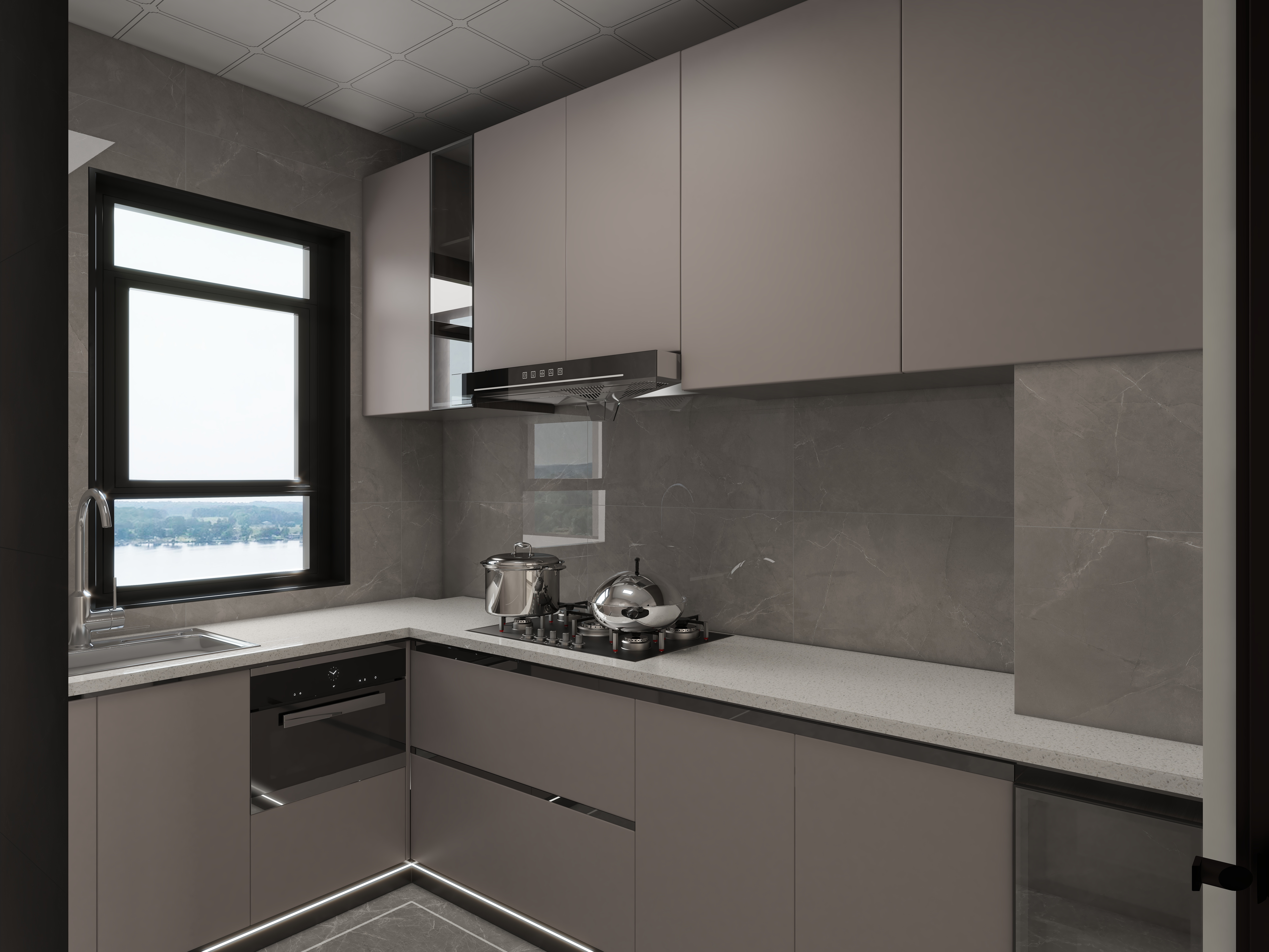 艺雅丽-150平现代简约 装修效果图