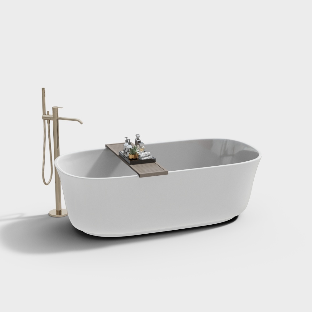 法式复古浴缸3D模型