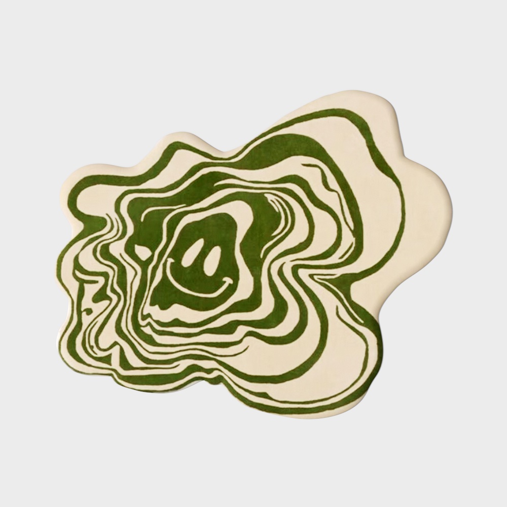 现代不规则布艺地毯