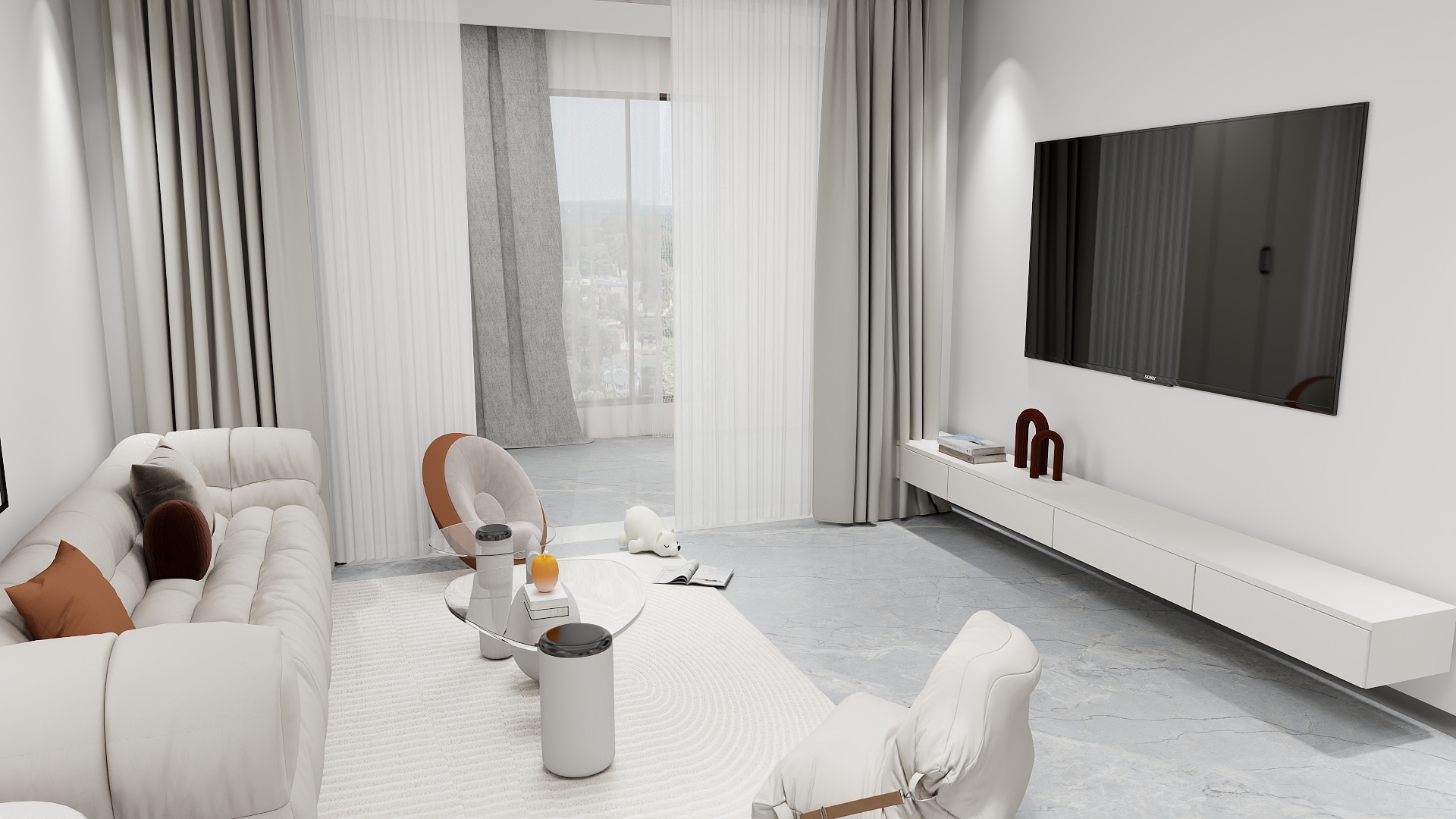 青岛伊诺馨城装饰工程有限公司-和达正阳北岸91㎡3室-装修设计方案