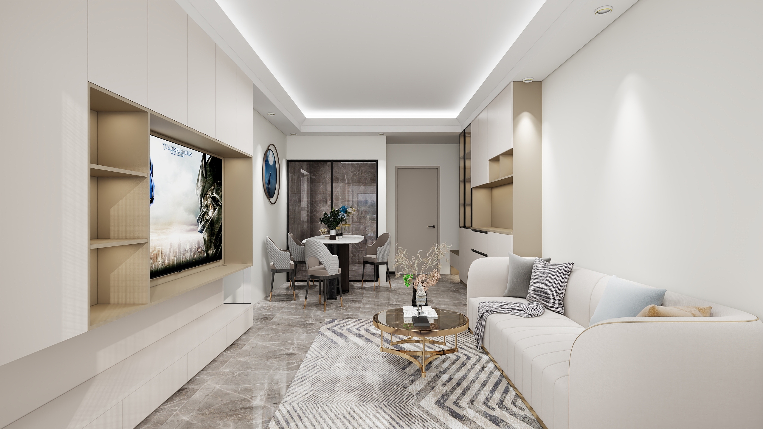 丶蔚蓝-保利立方花园3房-装修设计方案