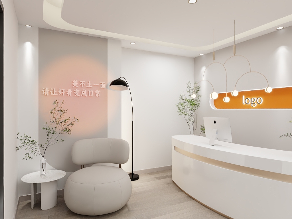 设计师冯橙子-工装美容室改造-装修设计方案