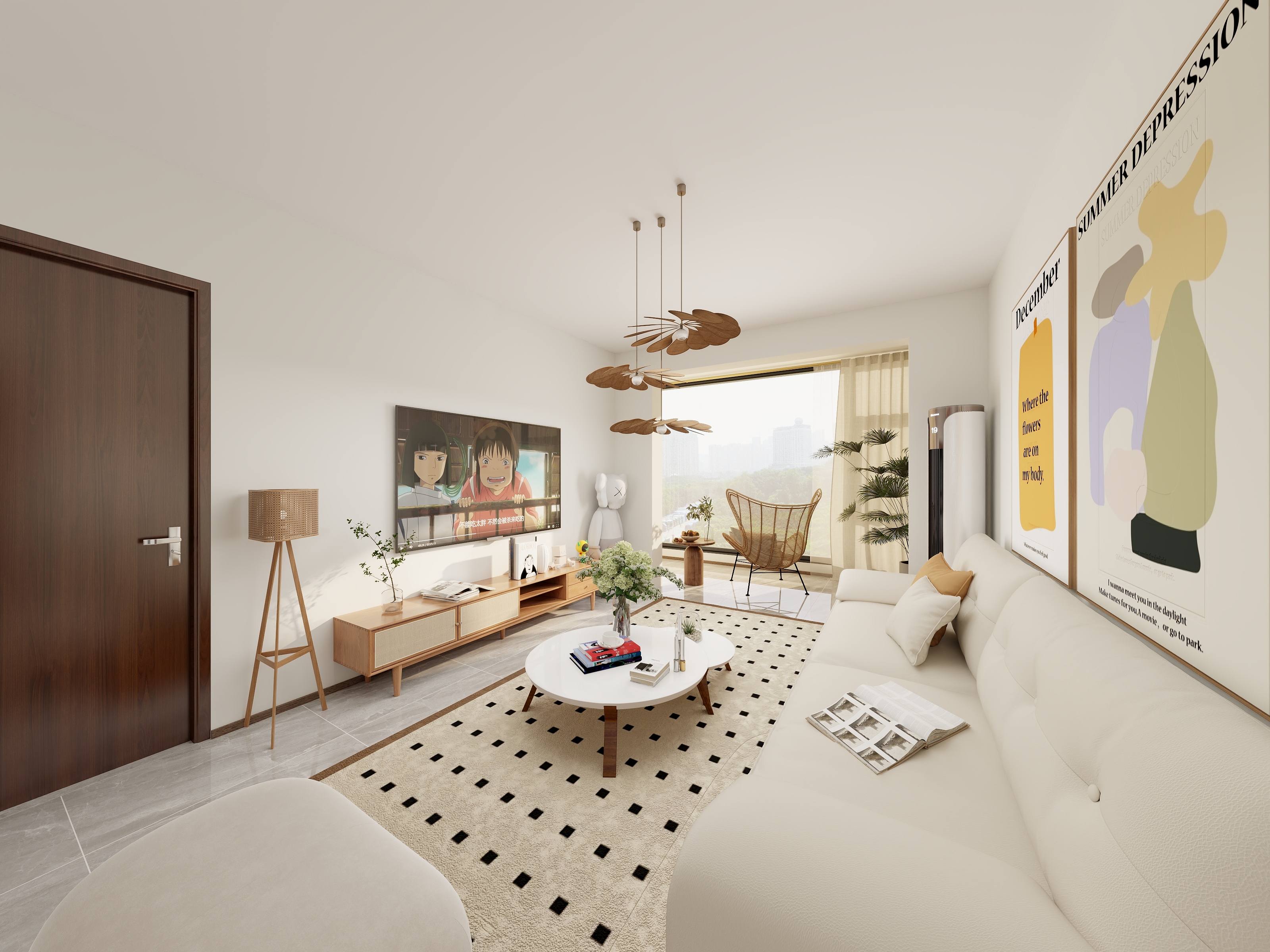 蜂蜜柚子琪-四季光年日式103㎡3室-装修设计方案