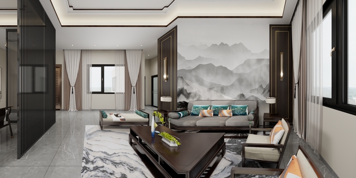 小包总1-高家岭平层别墅郑总雅居-装修设计方案