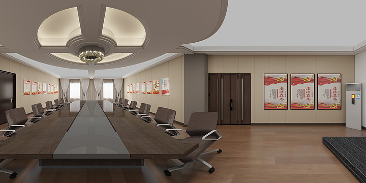 钮祜禄.秦-农行党建会议室-副本-装修设计方案
