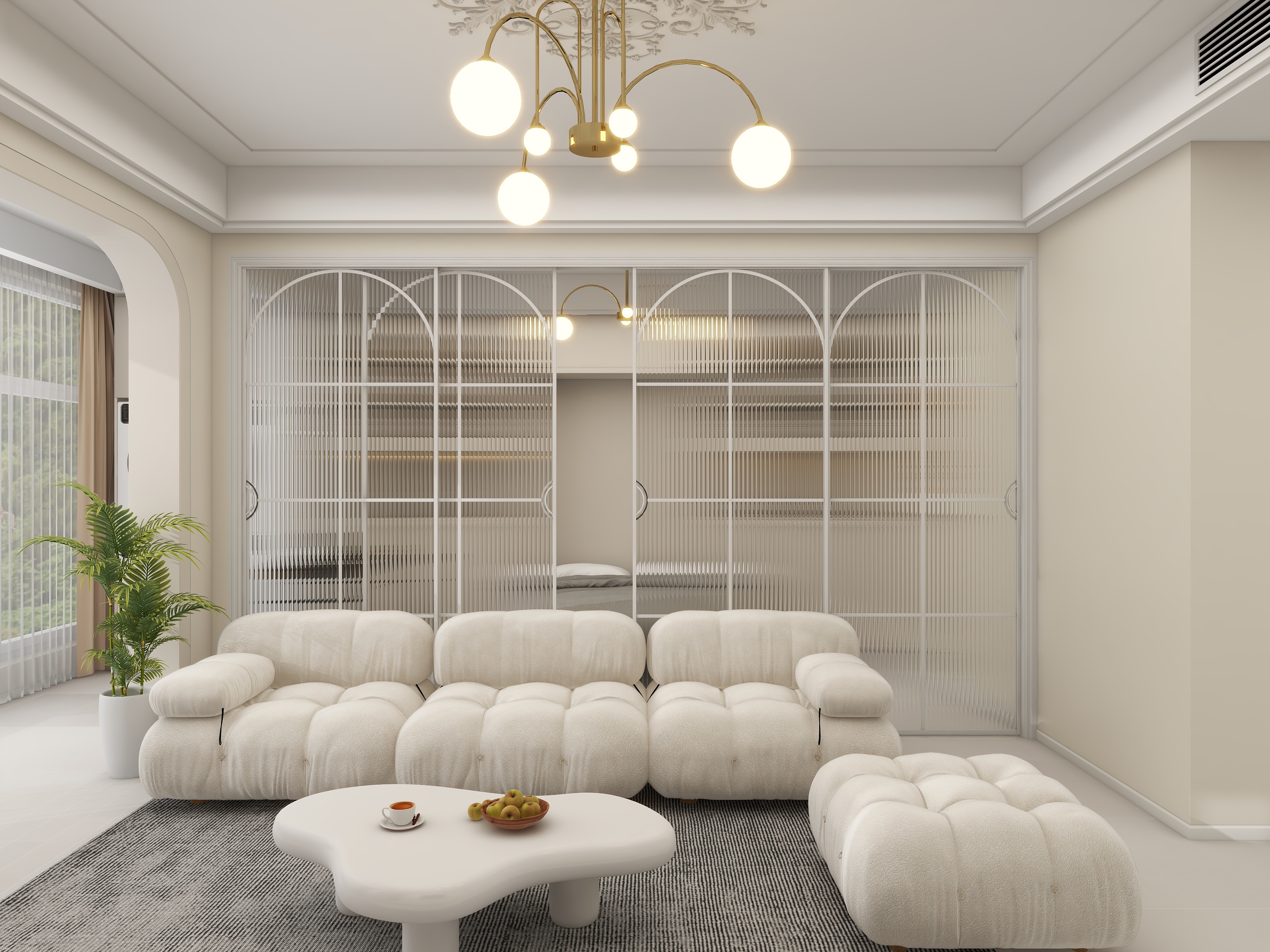 阿文枫叶-奶油150㎡4室-装修设计方案