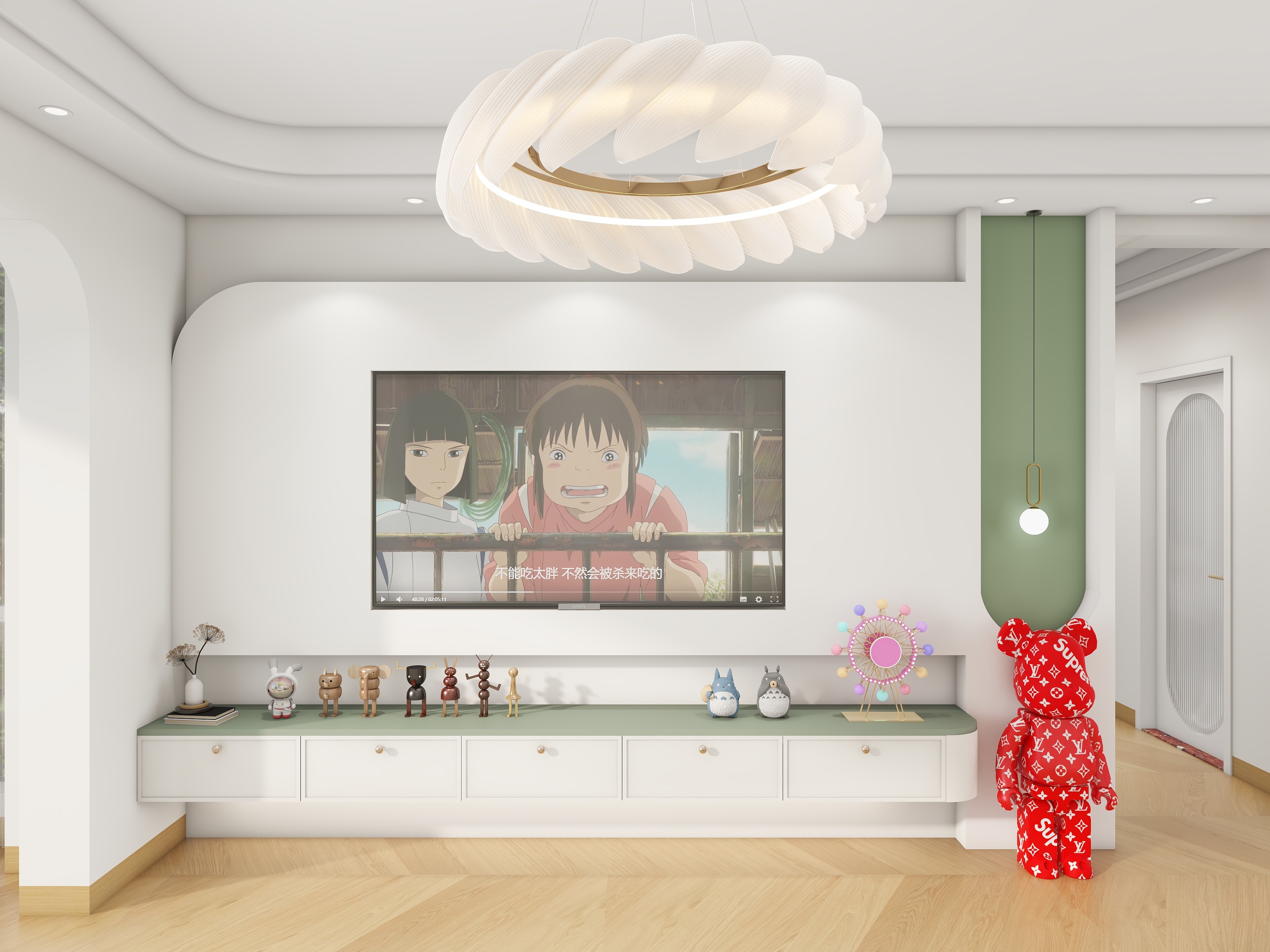 王翠丽-混搭小清新奶油风装修效果图