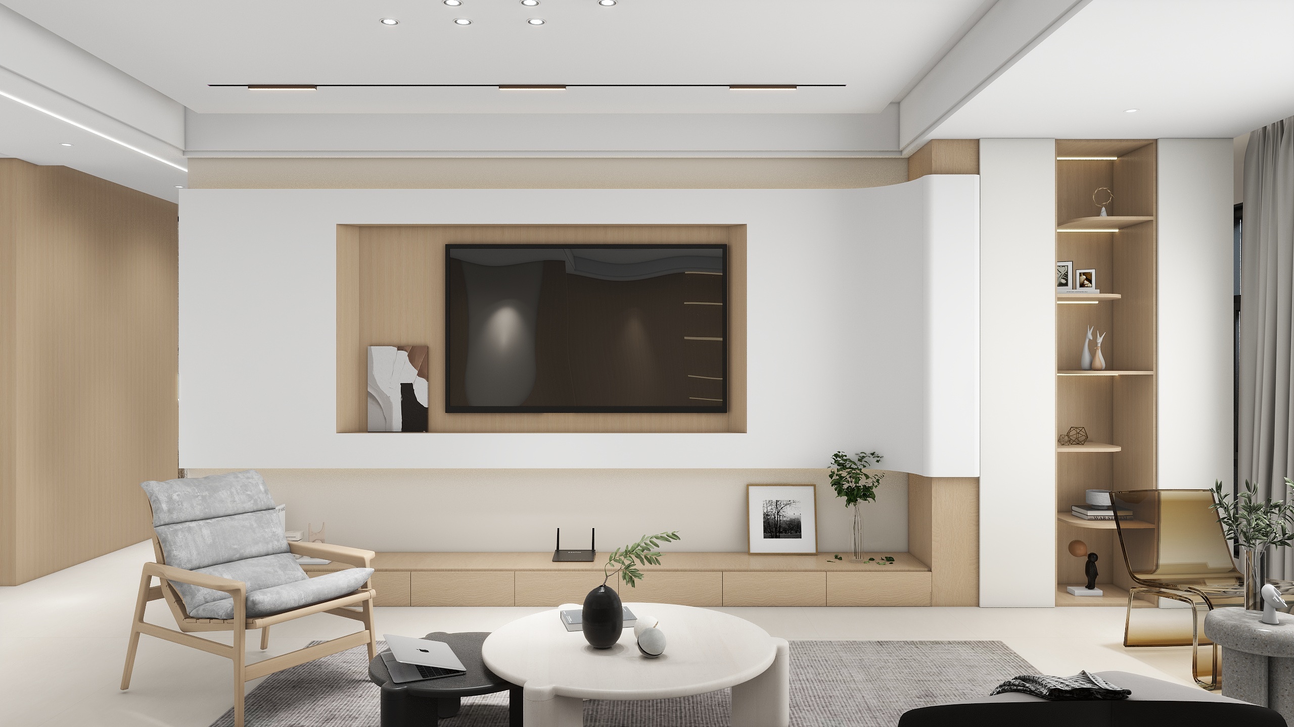 LonelyZbnV-现代原木风-装修设计方案