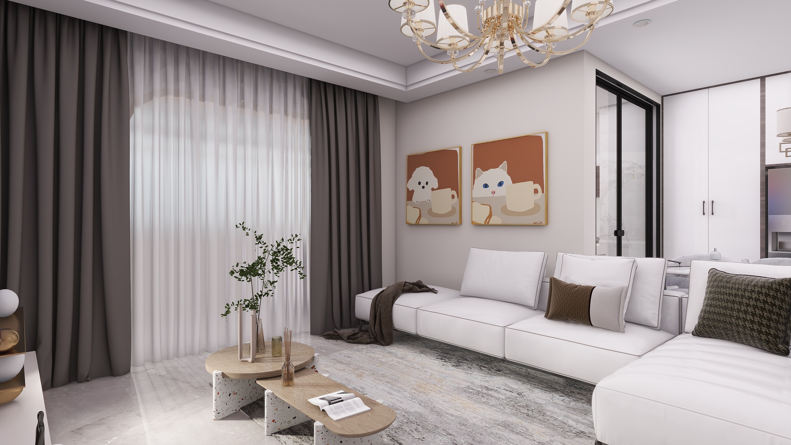 方小瑾-107㎡3室-装修设计方案