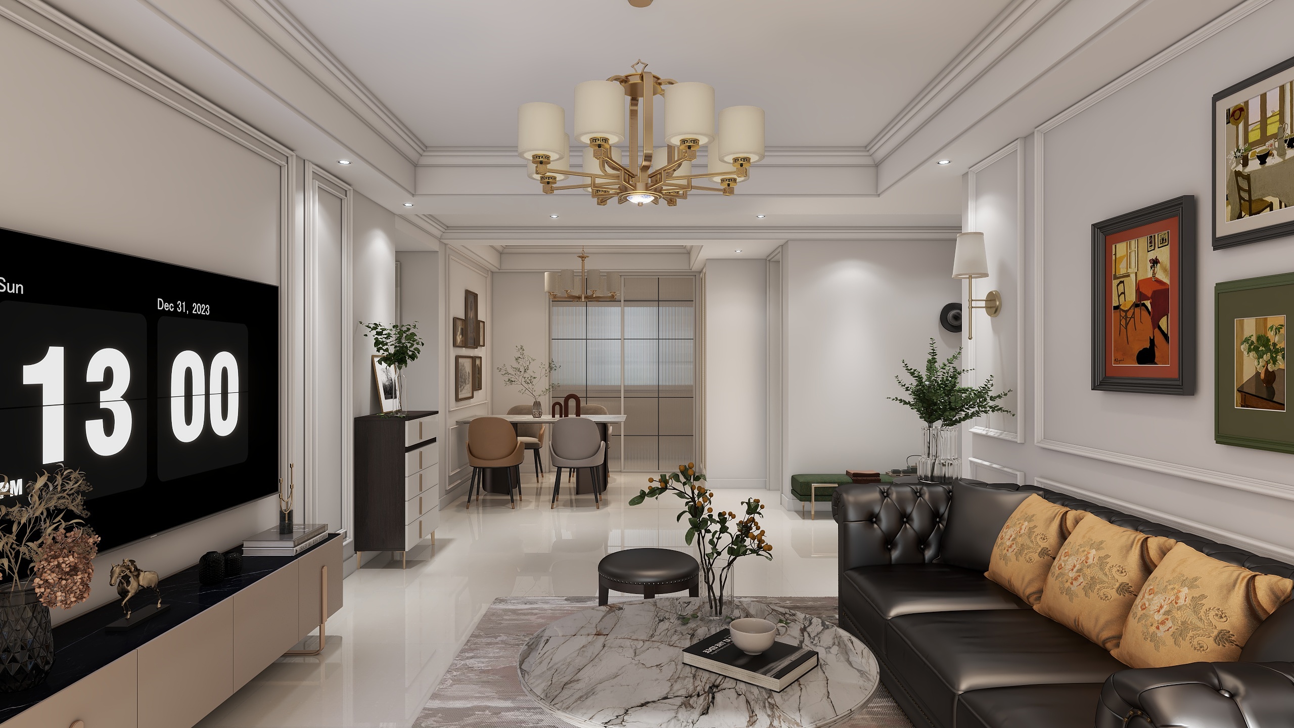 沙河壹格-铂翠湾小美式-装修设计方案