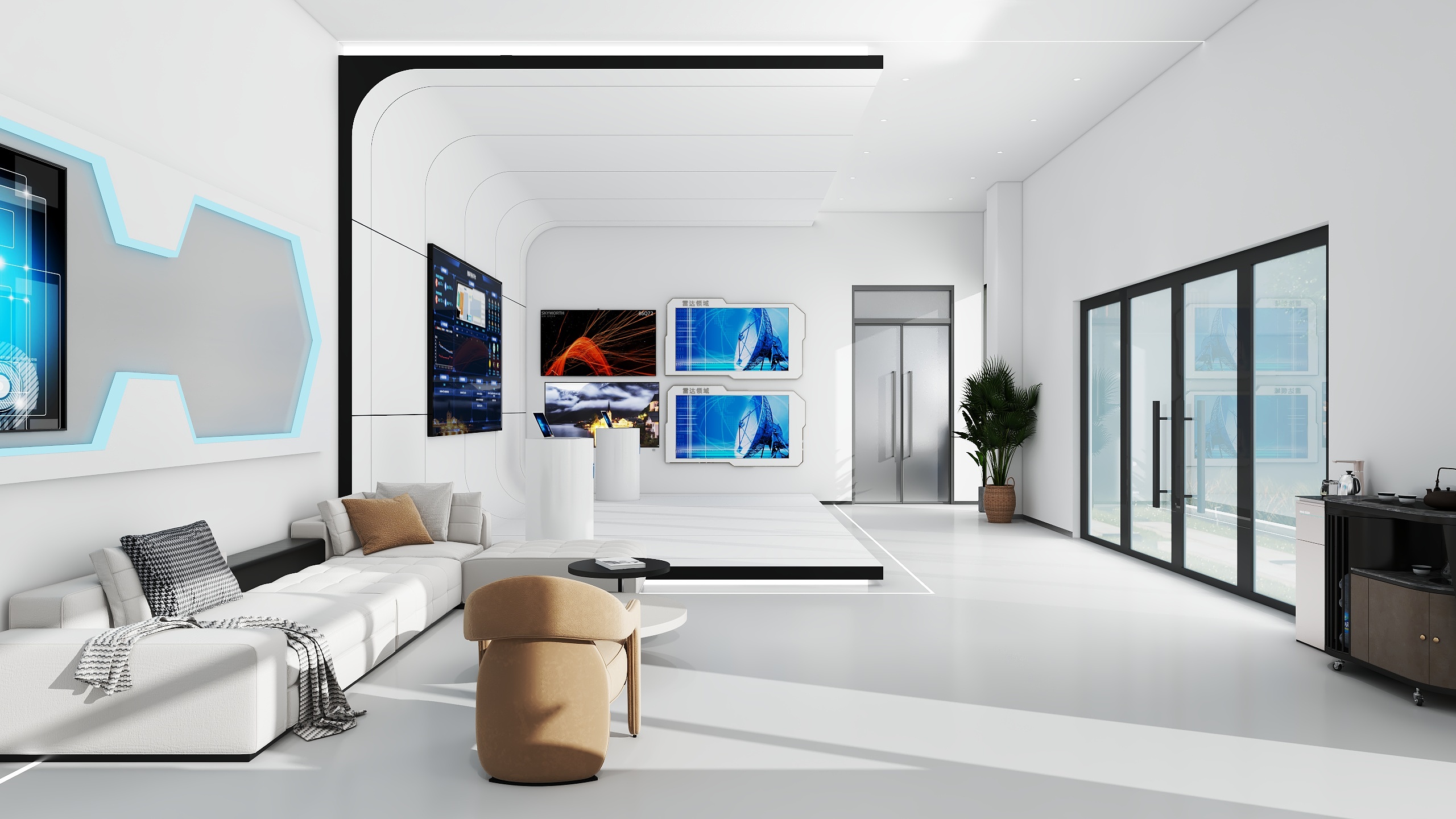 小何宝贝-办公前厅展厅设计-装修设计方案