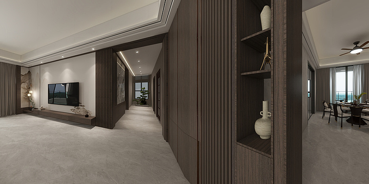 奕平方-6F 新中式-装修设计方案