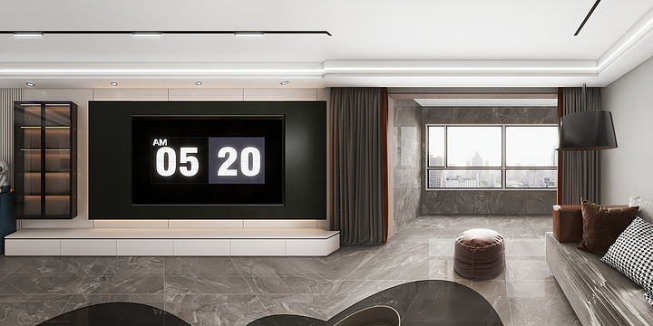 沧州彩信装饰有限公司-家和东城  7号楼  1单   01户型  -装修设计方案