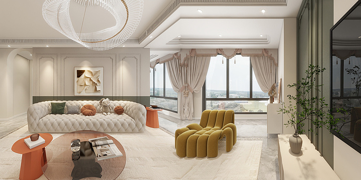 全案设计WL吴磊-都市之光-装修设计方案