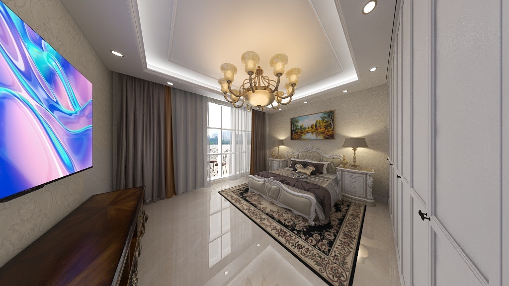 河南鲁班刘宁-洛阳远见水岸欧式别墅装修三层-副本-装修设计方案