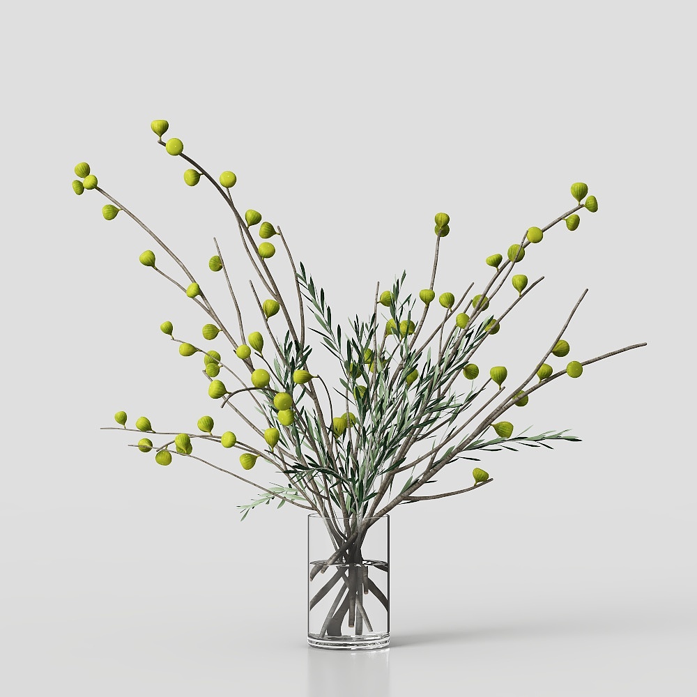 ANJ-绿植-玻璃瓶花卉