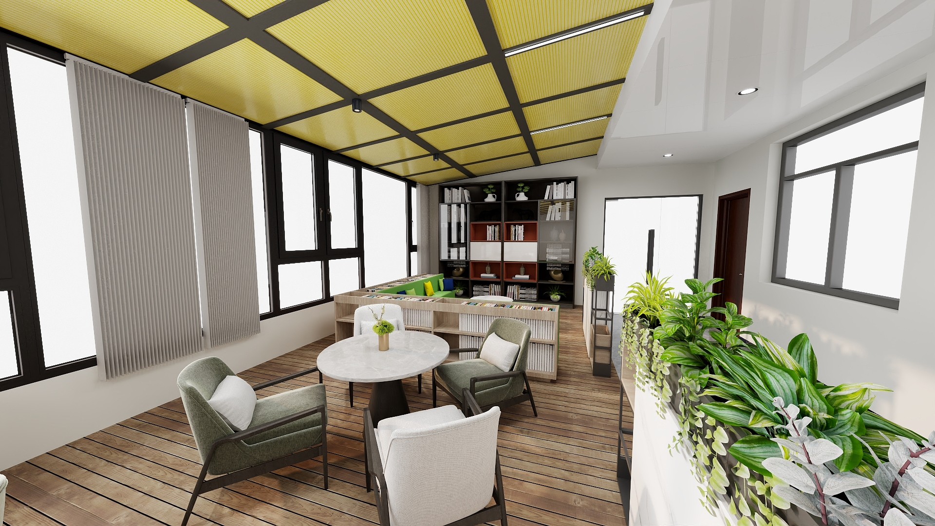 晴汐-兴汉路阳光房区域布置6.6-装修设计方案