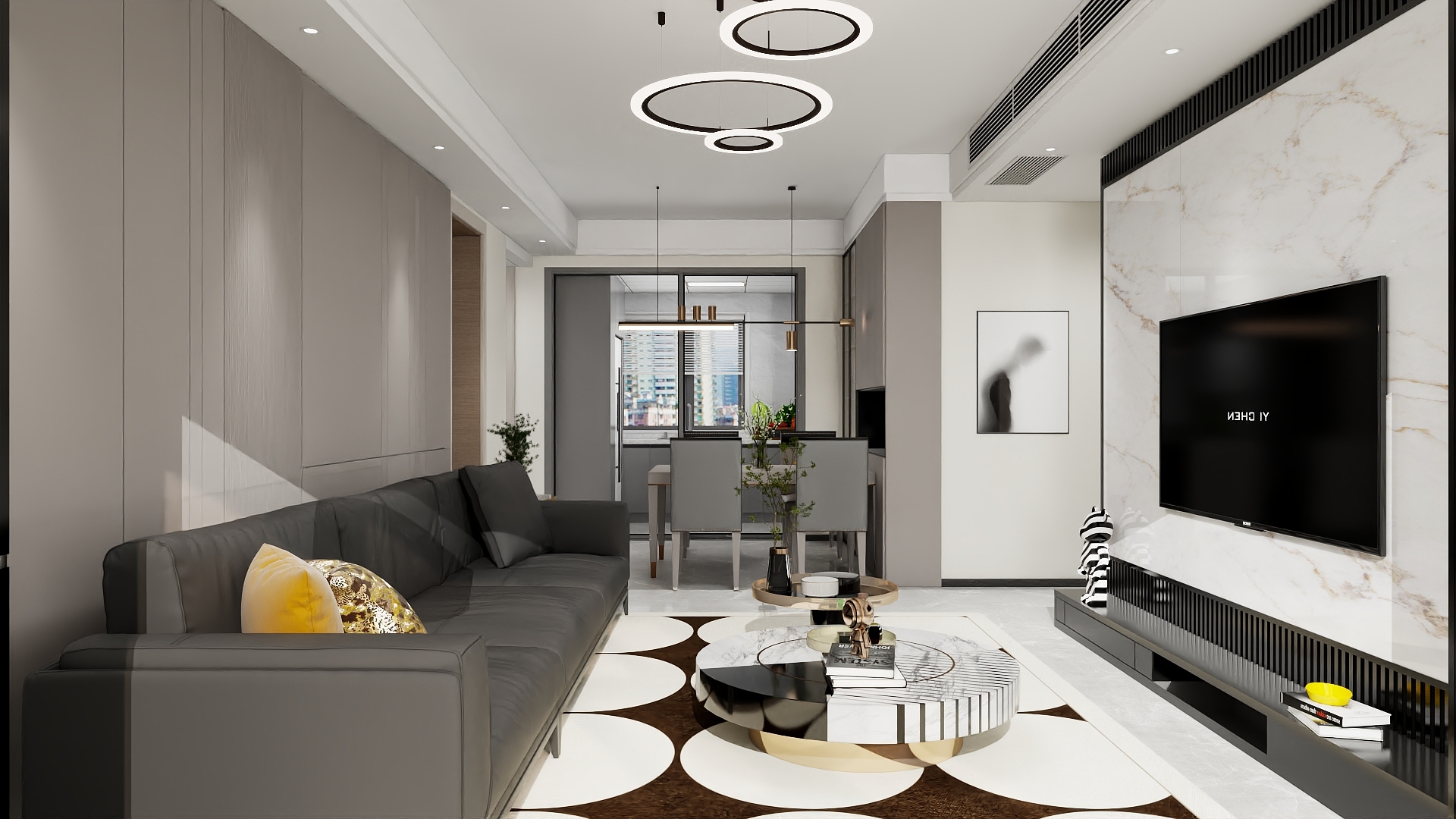 李林-105㎡3室装修效果图