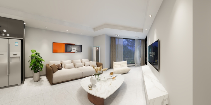 四川嘉阳装饰-吾悦华府现代简约94㎡3室-装修设计方案