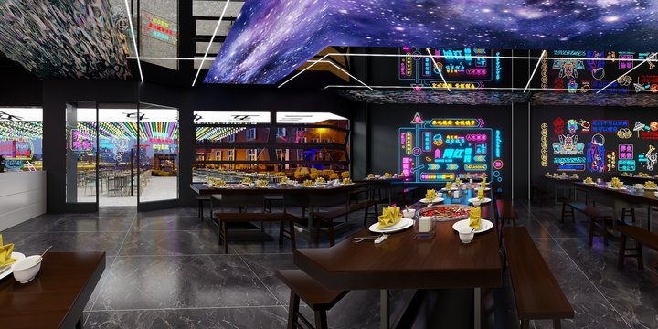 SANHEYUAN设计工作室-坤坤烧烤-装修设计方案