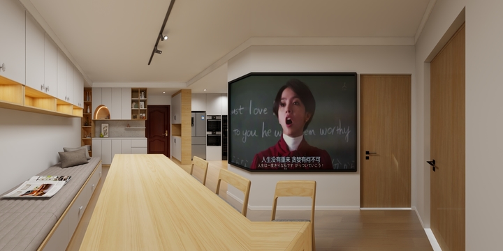 叶挺设计-城松路58弄22号302室效果图-装修设计方案