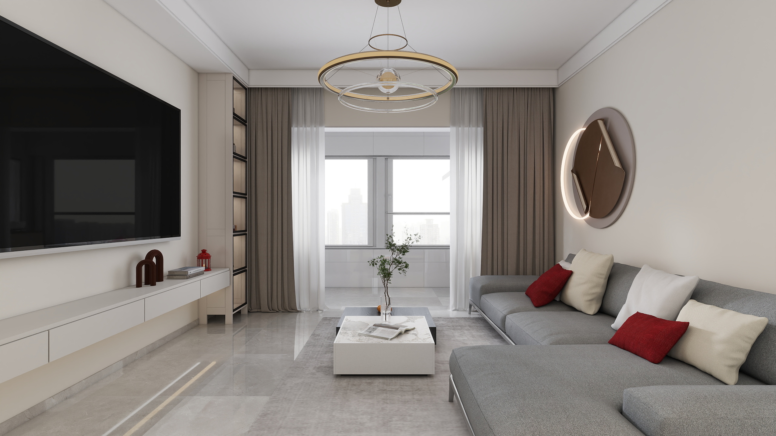 橙慕仙-招商雍景湾130㎡4室-装修设计方案