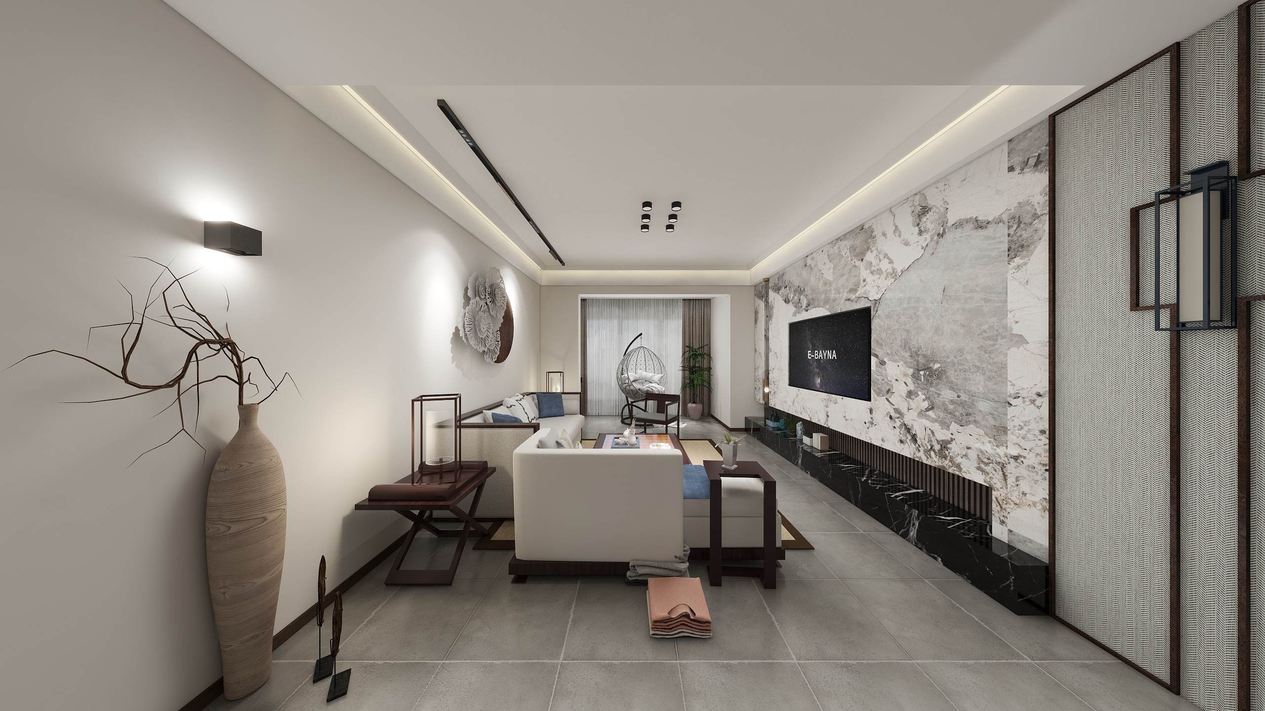 卓鹿设计工作室-雅砻阳光花园138新中式-装修设计方案