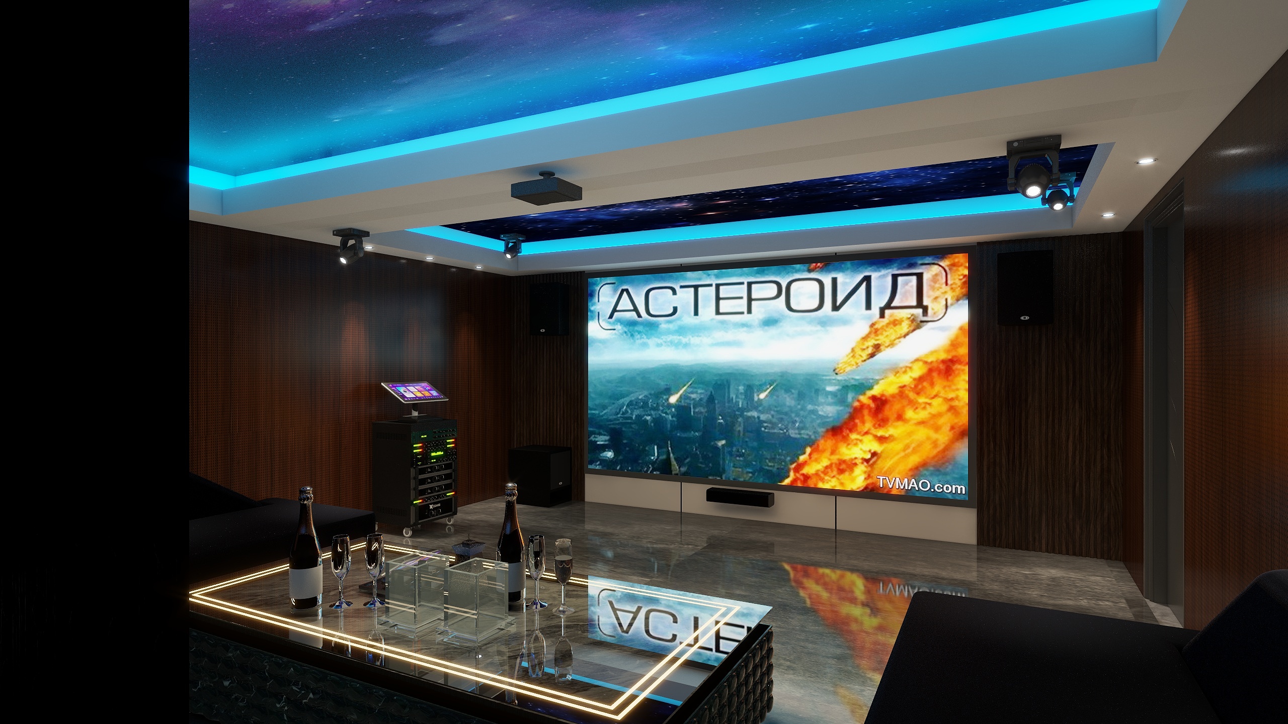 阿邦@视觉设计-影音室-装修设计方案