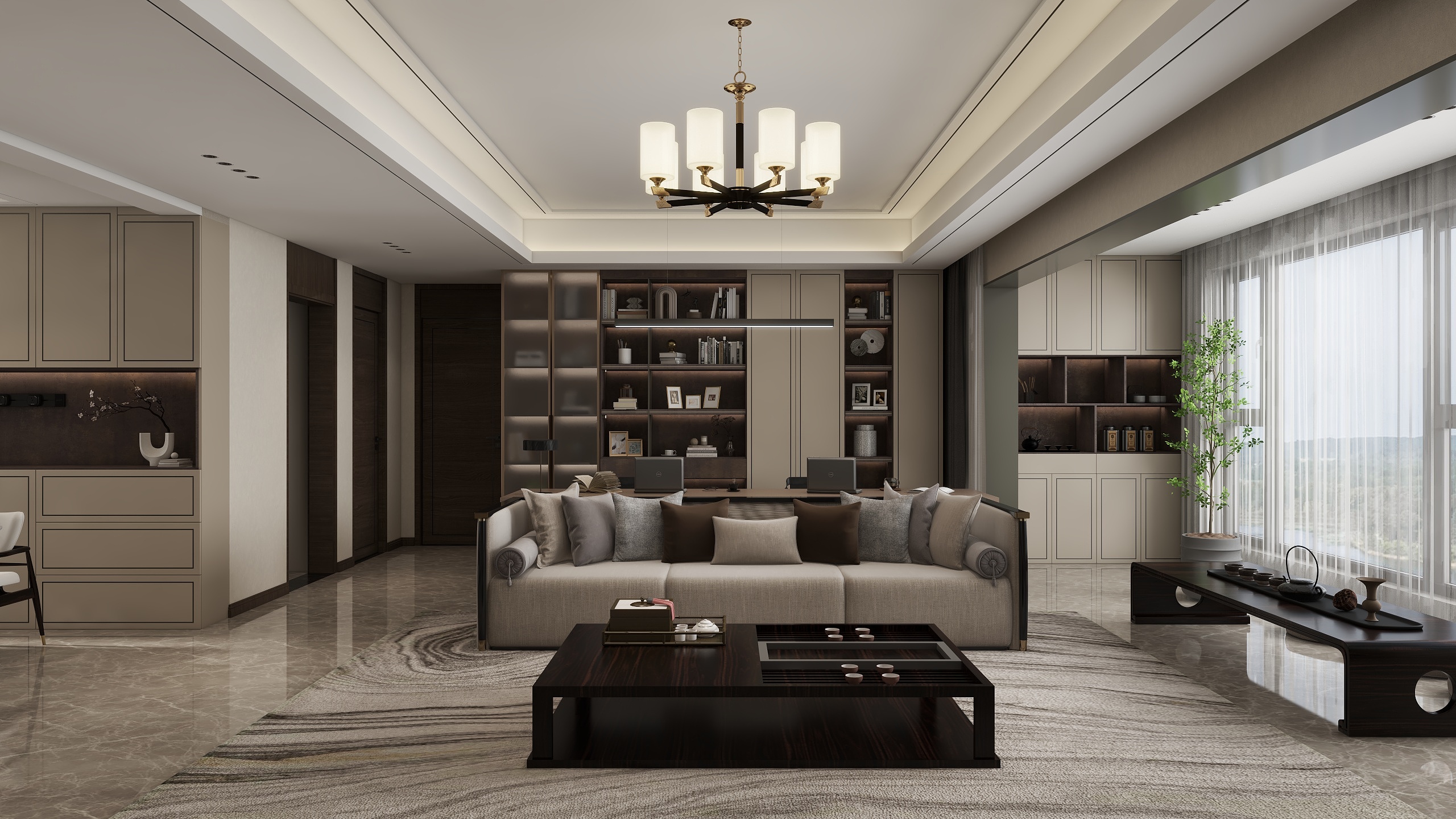 kwdesign99-上河云璟平面基线-装修设计方案