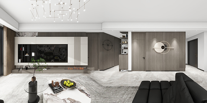 圆融木屿空间设计-东山未来城4-1-102意式风格-装修设计方案