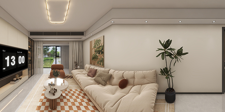 何一凡-星都荟-奶油简约-装修设计方案