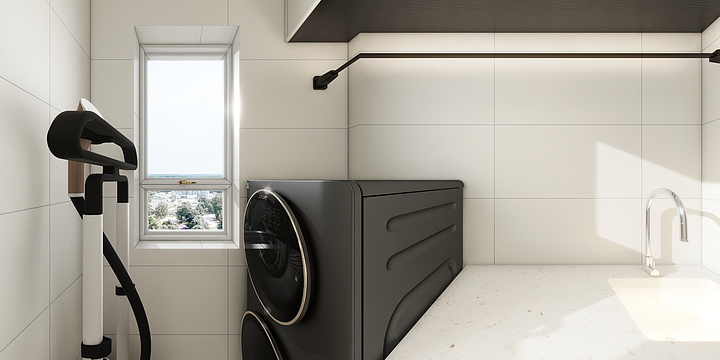 全景720度效果-法式奶油全房效果-装修设计方案