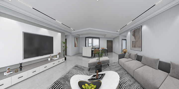 鄢雲-滨江时代城饶先生【现代风格】-装修设计方案