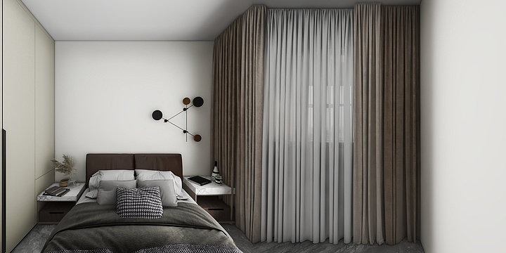 品质全案设计-九华山小区-现代风-装修设计方案