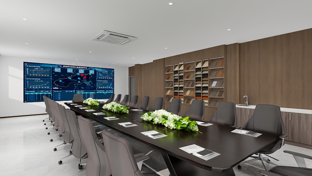 皓丽家装饰-会议室-装修设计方案