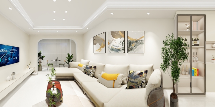 清泉雀树装饰太康路166号-郭姐（建工梧桐屿89㎡3室-方案二）-装修设计方案