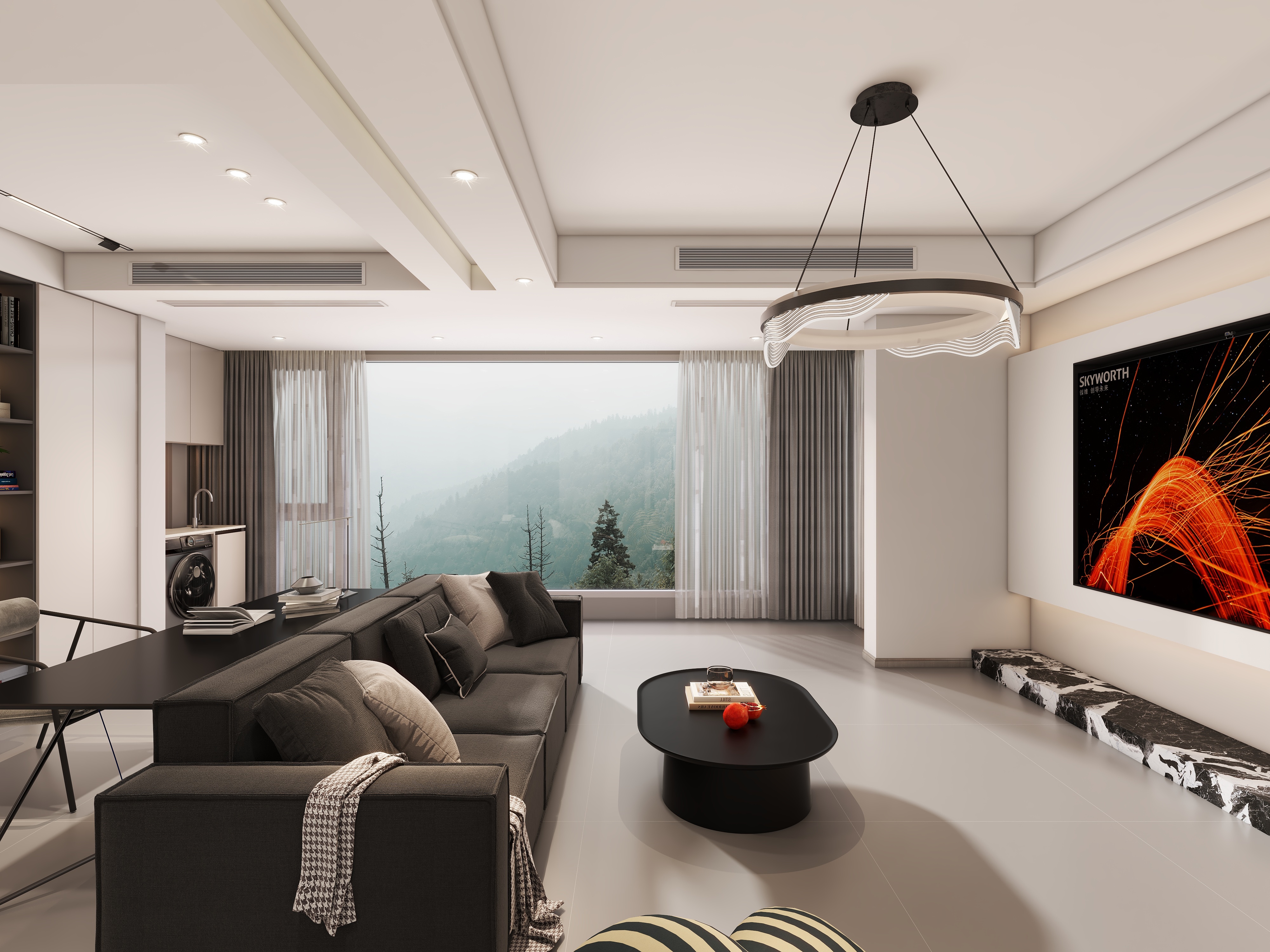 呈现空间kCAD-碧桂园望江府121㎡3室装修效果图