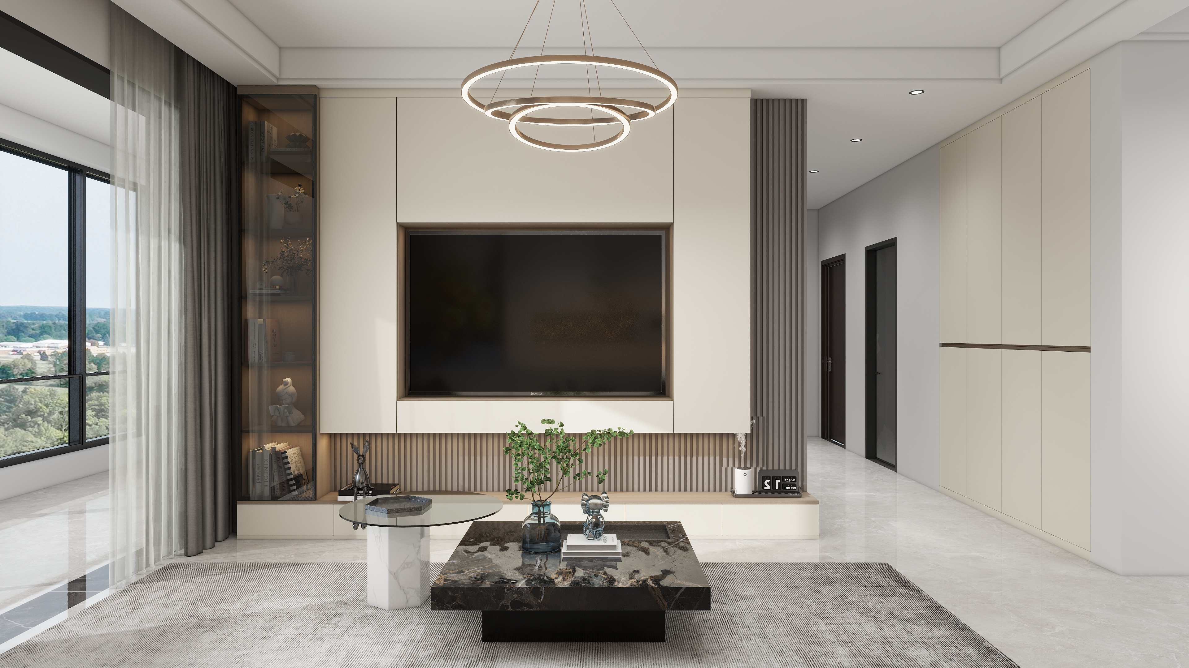 feng装饰设计-金裕新城115客餐厅-装修设计方案