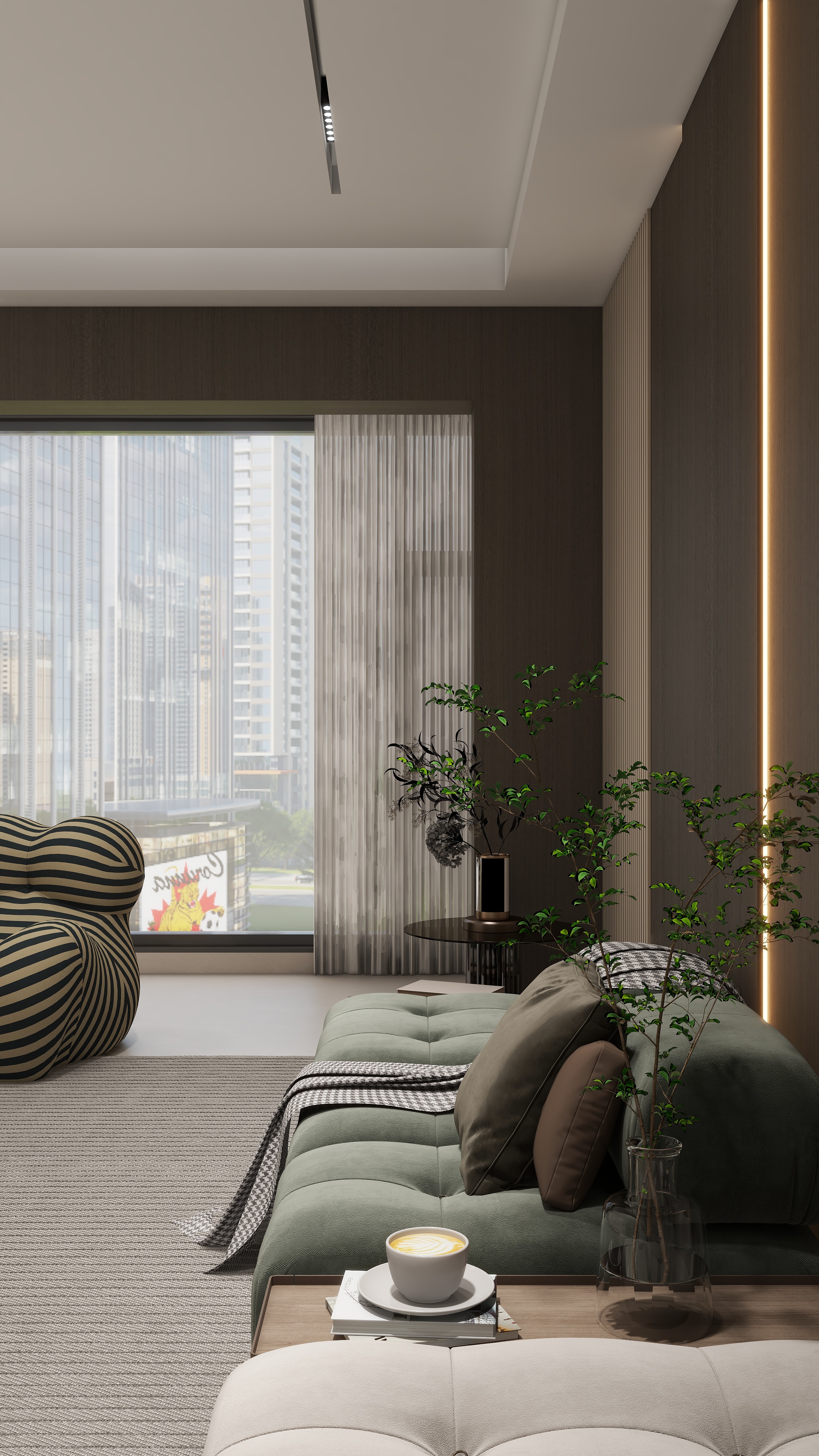 千山板材S.L.Styles-地王客厅效果图-装修设计方案