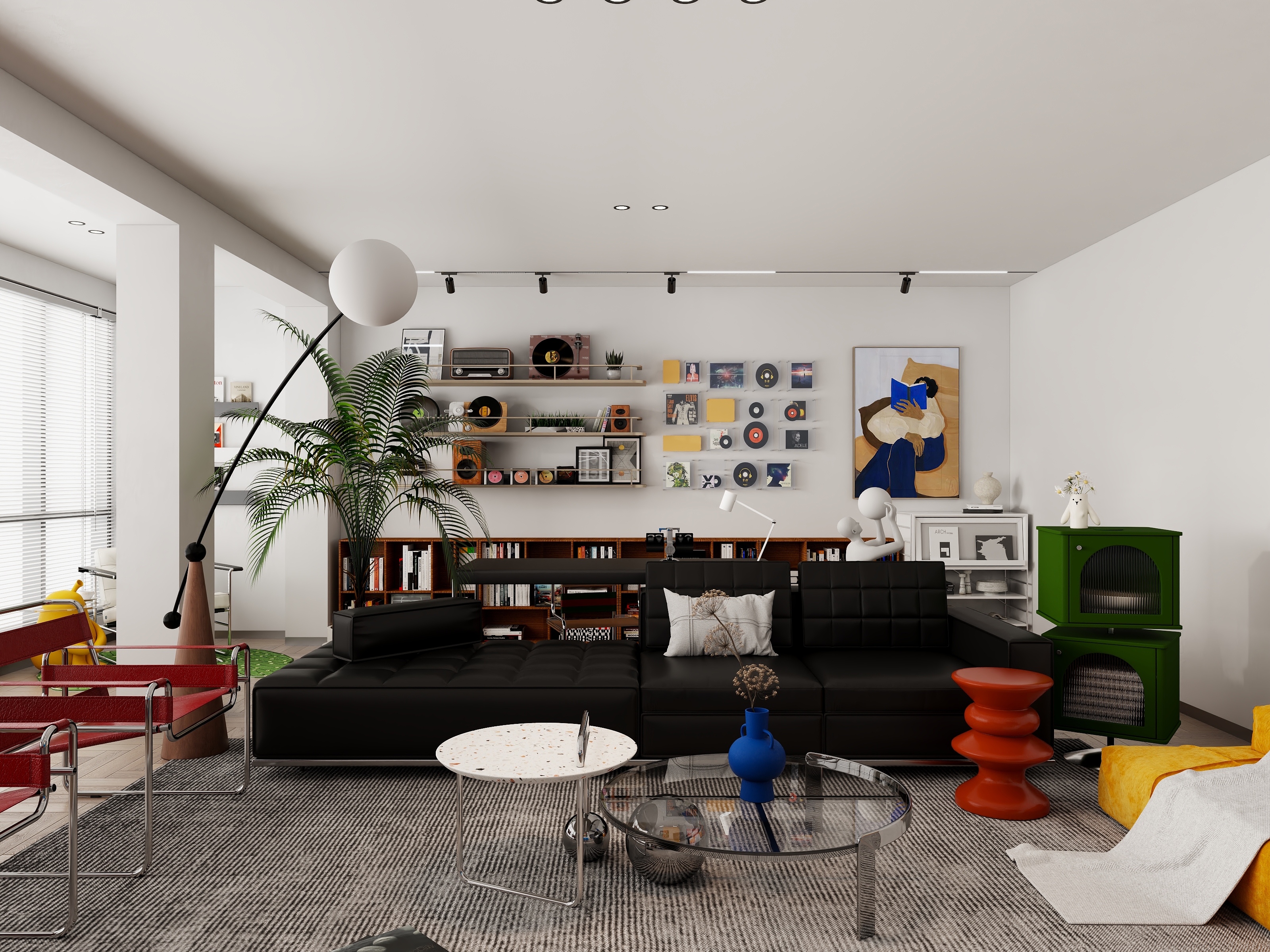 番米设计-多巴胺的包豪斯-装修设计方案